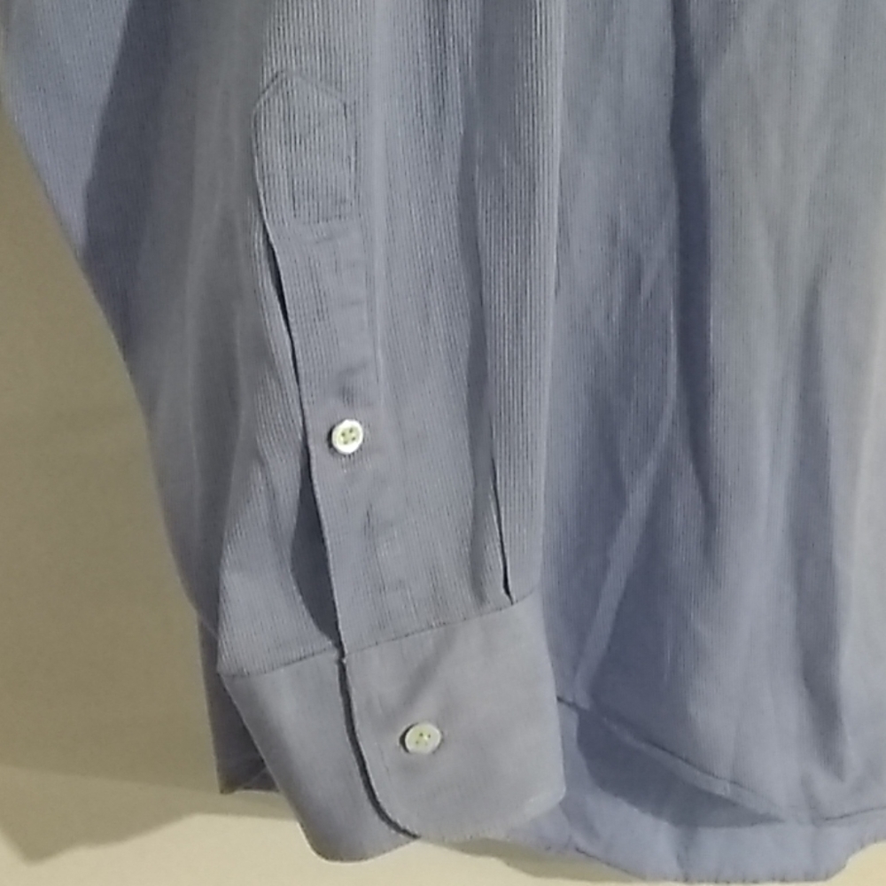 Nordstrom Dobby Cotton Buttondown Size 16-35 - Picture 4 of 6